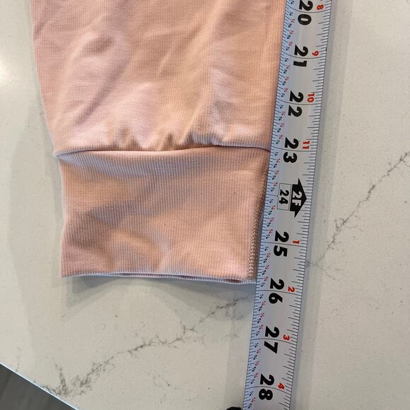 Beyond Yoga Heather Rib Street Jogger Pink Salmon Size Large - Picture 10 of 10